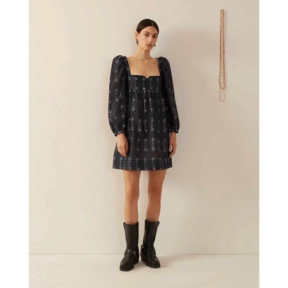 Alix of Bohemia Christina Black Bloom Dress XL